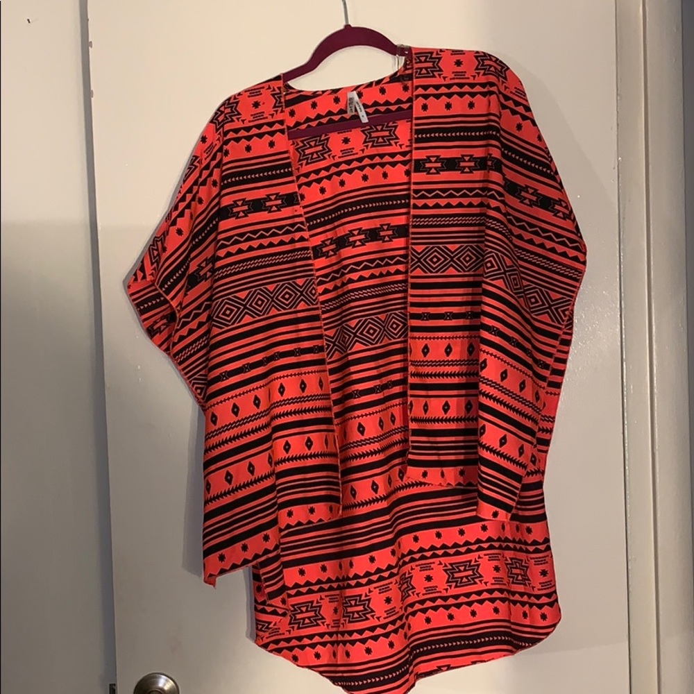 neon orange jacket/cardigan